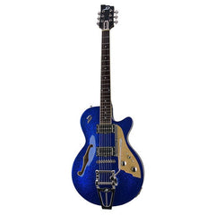 Duesenberg Hollow & Semi-Hollow Electric Guitars Blue Sparkle Duesenberg Starplayer TV Semi Hollow Electric Guitar