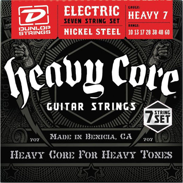 Dunlop Electric Guitar Strings Dunlop Heavy Core 7-String Electric Guitar Strings - Heavy Gauge