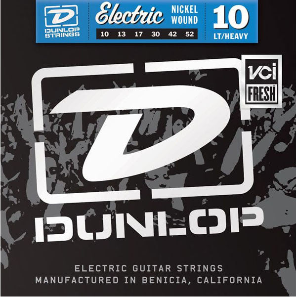 Dunlop Electric Guitar Strings Dunlop Steel Electric Guitar Strings - Light Top Heavy Bottom 10's