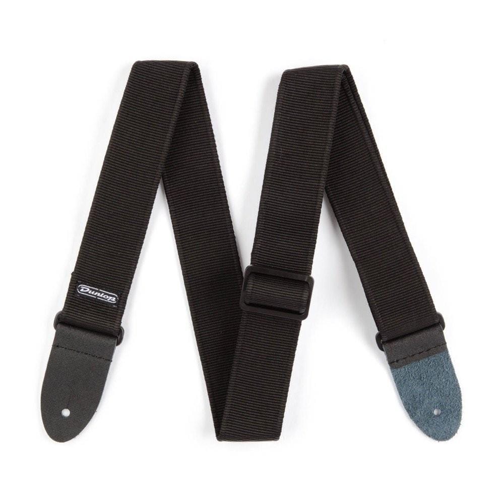 dunlop guitar straps dunlop d3809bk solid guitar strap - black