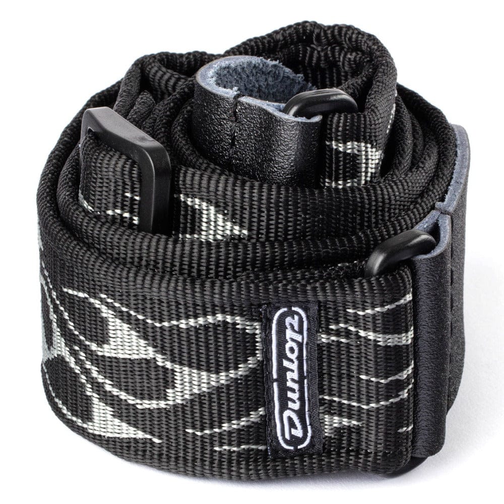 dunlop guitar straps dunlop d3811gy classic flambe guitar strap - grey