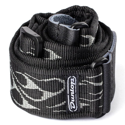dunlop guitar straps dunlop d3811gy classic flambe guitar strap - grey