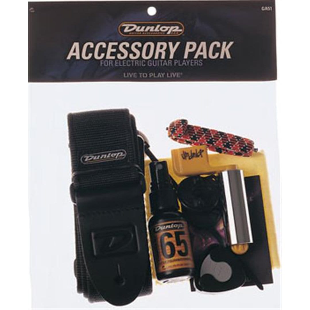 Dunlop Guitar Straps Dunlop GA51 Electric Guitar Accessory Pack With Strap