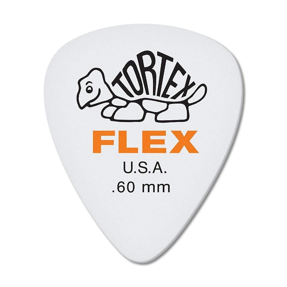 Dunlop Picks 0.60MM Dunlop 428R Tortex Flex Standard Nat - Pack of 6