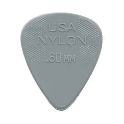 dunlop picks 0.60mm dunlop 44r nylon standard guitar picks - pack of 6   