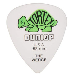 Dunlop Picks 0.88mm Dunlop 424R Tortex Wedge Guitar Picks - Pack of 6 Picks