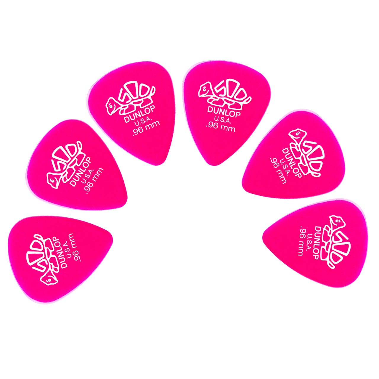 dunlop picks 0.96mm dunlop 41r derlin 500 series guitar pick - pack of 6 
