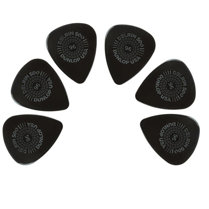 dunlop picks 0.96mm dunlop prime grip delrin 500p guitar picks - pack of 6    