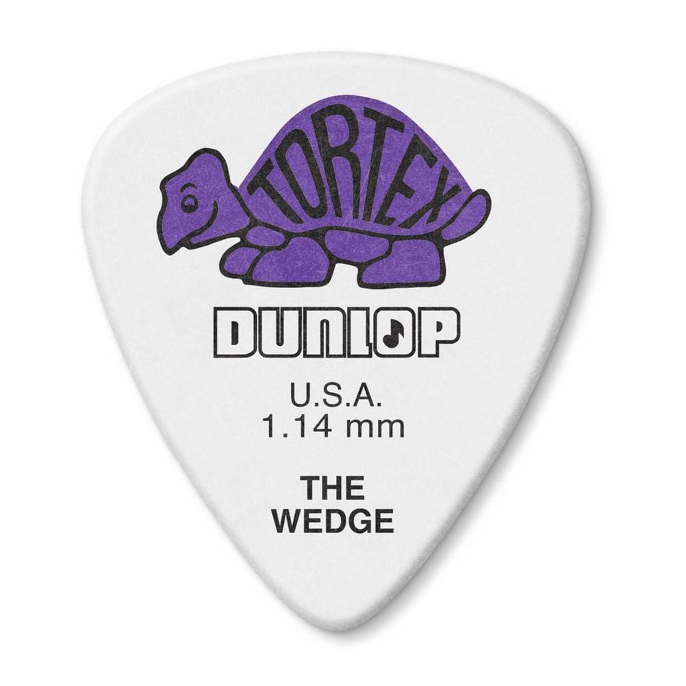 dunlop picks 1.14mm dunlop 424r tortex wedge guitar picks - pack of 6 picks   #gauge_1.14mm