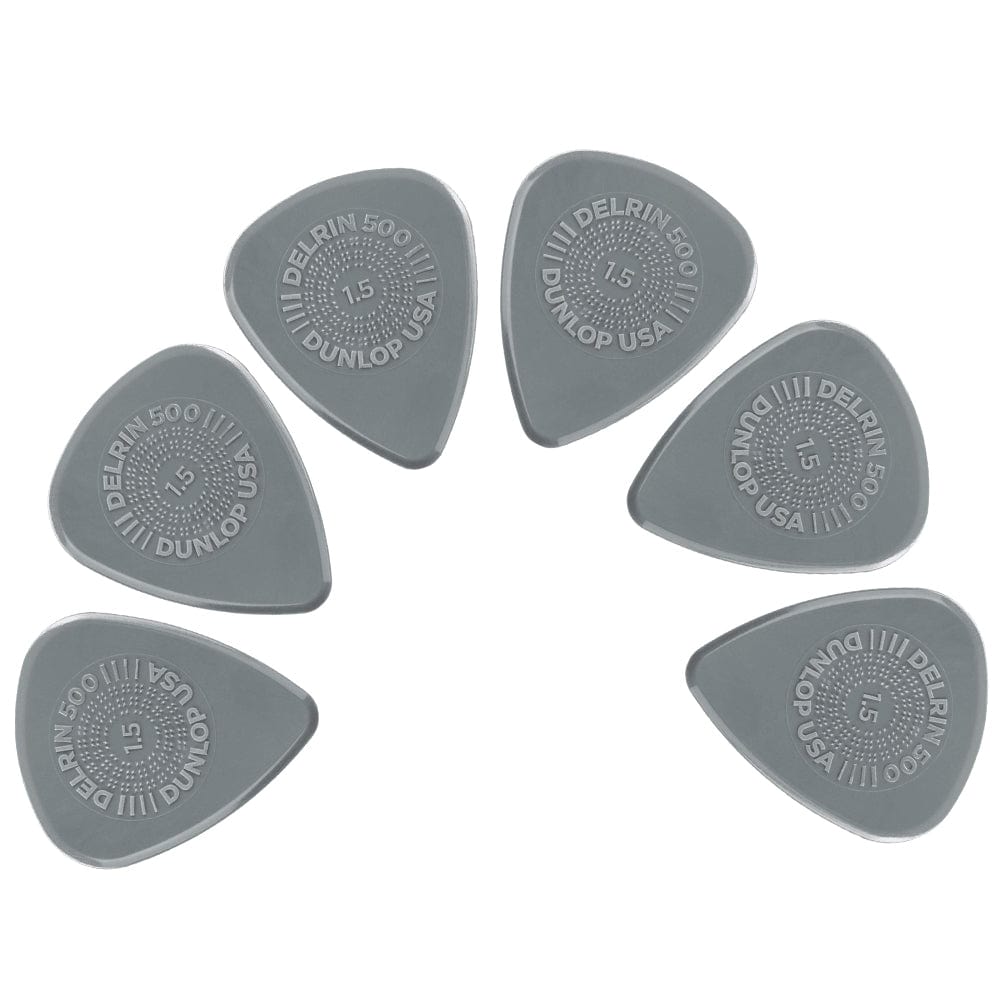 dunlop picks 1.50mm dunlop 450r prime 500 grip delrin guitar picks- pack of 6    #size_1.50mm