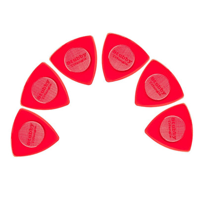 dunlop picks 1.5mm dunlop 4730 nylon triangular stubby guitar picks - pack of 6   