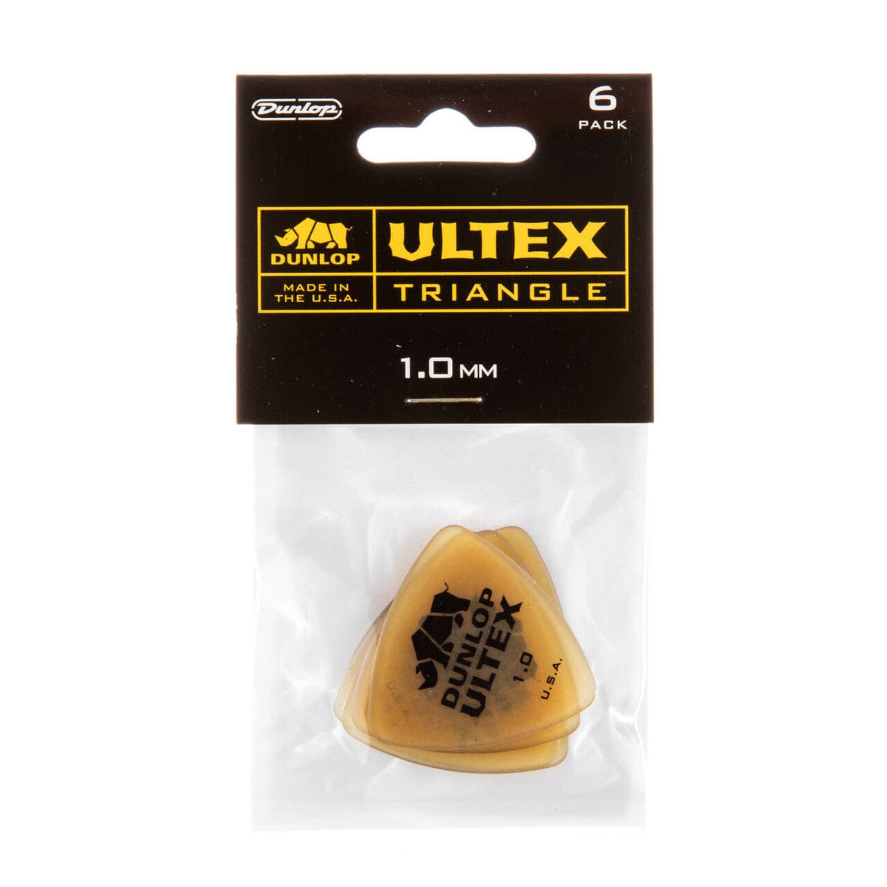 dunlop picks 1 mm dunlop ultex triangle 1mm guitar pick - set of 6 