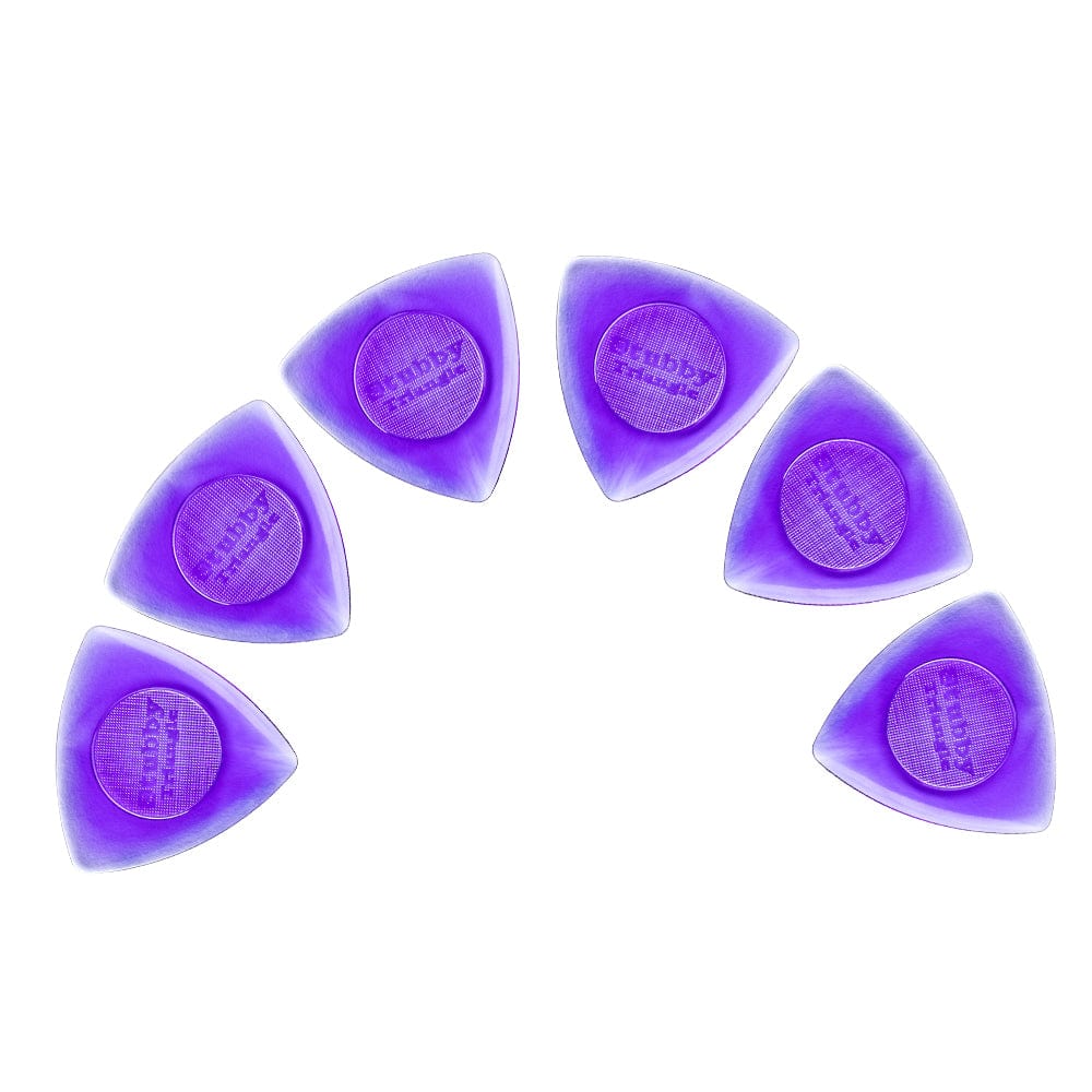 dunlop picks 2.0mm dunlop 4730 nylon triangular stubby guitar picks - pack of 6   #size_2.0mm