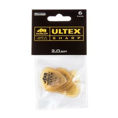 Dunlop Picks 2.0mm Dunlop Ultex Sharp Picks - Set of 6
