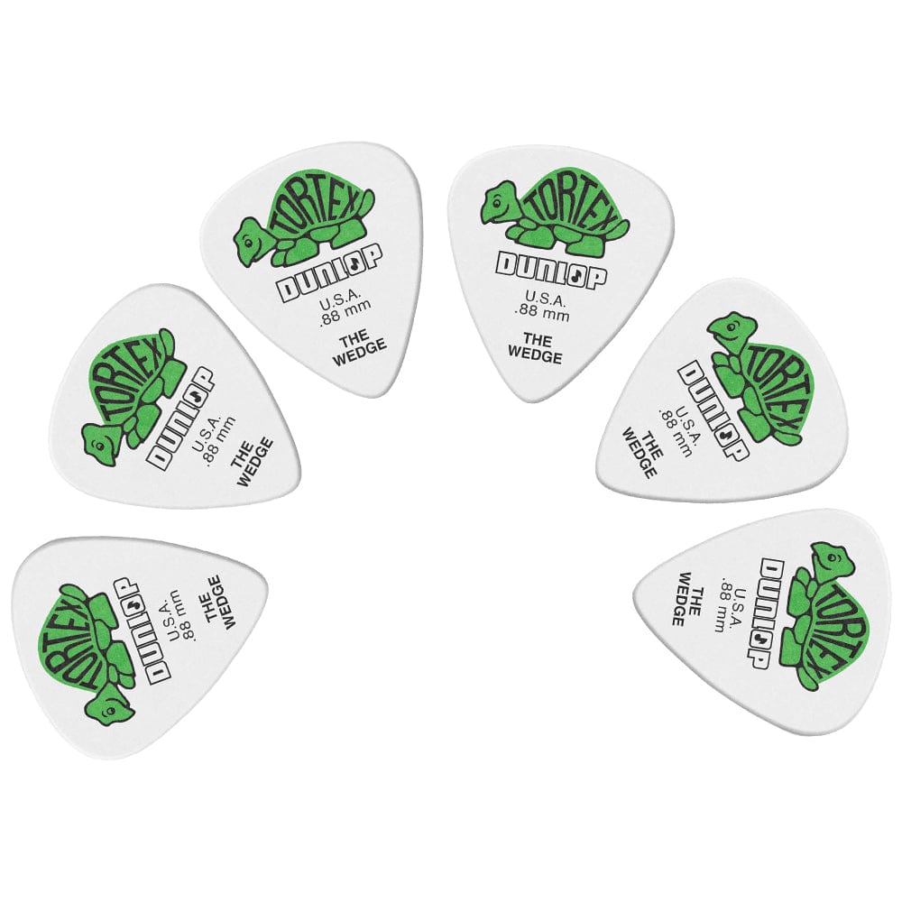 dunlop picks .88mm dunlop 424p tortex wedge guitar picks - pack of 6   #size_.88mm