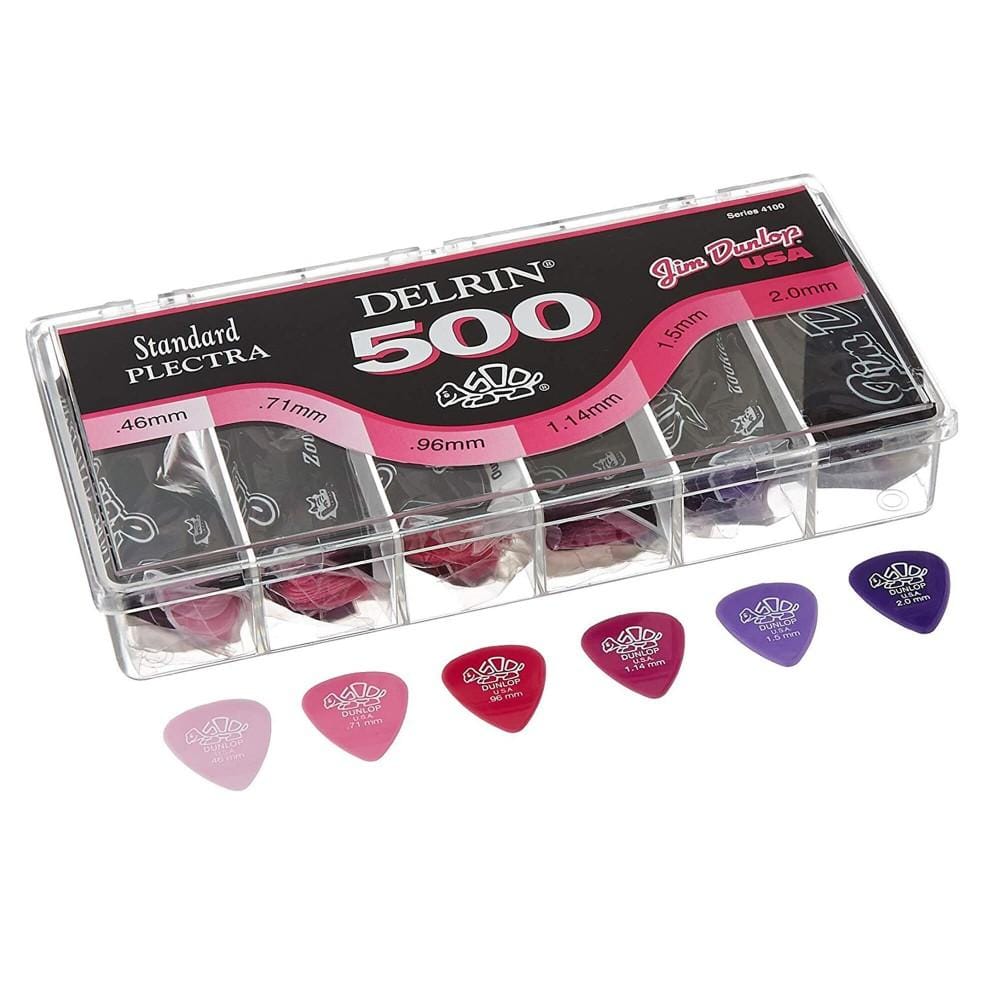 dunlop picks dunlop 4100 standard delrin 500 guitar picks set