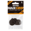 Dunlop Picks Dunlop 471R3C Max Grip Jazz III Carbon Fiber Picks - Pack of 6