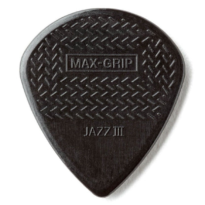 dunlop picks dunlop 471r3s max grip jazz iii stiffo picks - pack of 6