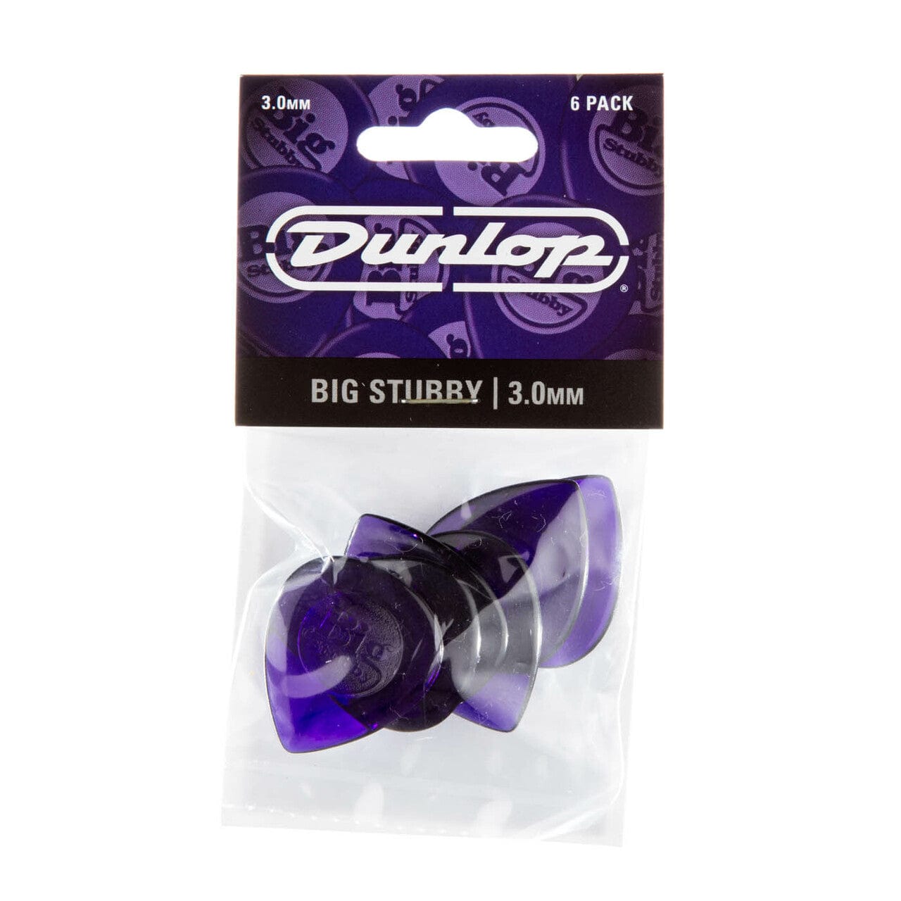 dunlop picks dunlop 475r nylon big stubby guitar picks - set of 6    #size_3-mm