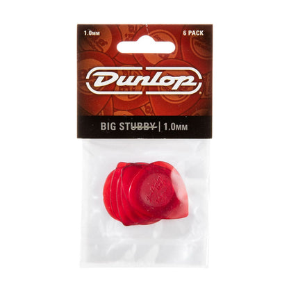 dunlop picks dunlop 475r nylon big stubby guitar picks - set of 6    