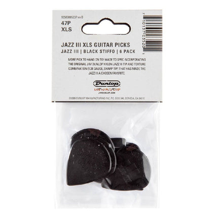 Dunlop Picks Dunlop 47RXLS Jazz III XL Nylon Guitar Picks