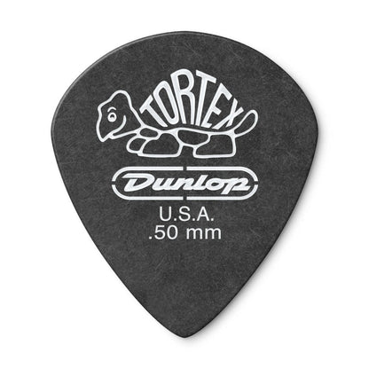 Dunlop Picks Dunlop 482R Tortex Pitch Black Jazz Guitar Picks - Set of 6