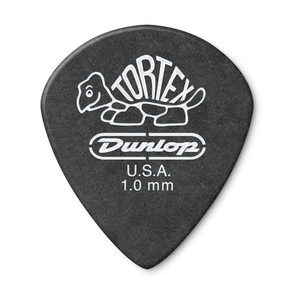 Dunlop Picks Dunlop 482R Tortex Pitch Black Jazz Guitar Picks - Set of 6