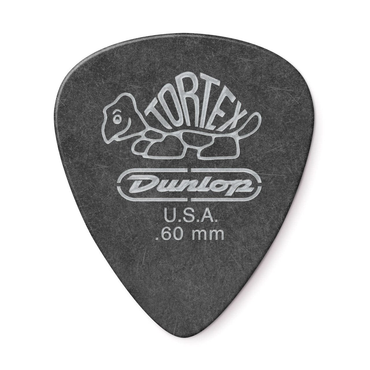 Dunlop Picks Dunlop 488R 0.60mm Tortex Pitch Black Standard Guitar Pick - Pack of 6