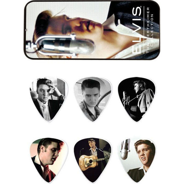 dunlop picks dunlop elvis presley wertheimer pick tin with 6 medium picks