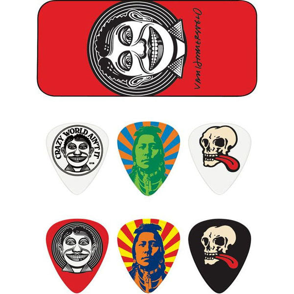 dunlop picks dunlop john vanhanersvelt johnny face pick tin with 6 picks medium