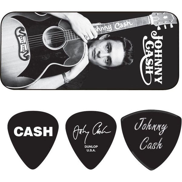Dunlop Picks Dunlop Johnny Cash Memphis Pick Tin with 6 Picks Medium
