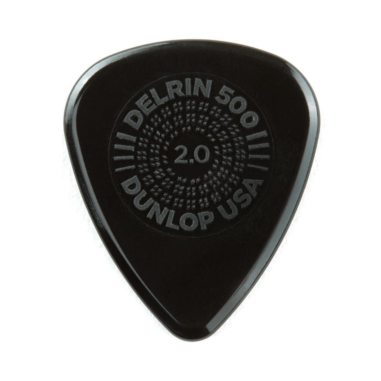 dunlop picks dunlop prime grip delrin 500p guitar picks - pack of 6   #gauge_2.0mm