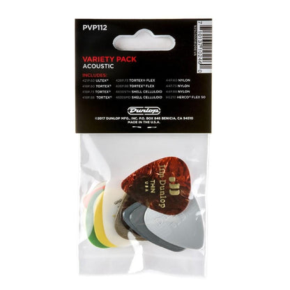 Dunlop Picks Dunlop PVP112 Acoustic Guitar Picks Variety Pack - Pack of 12
