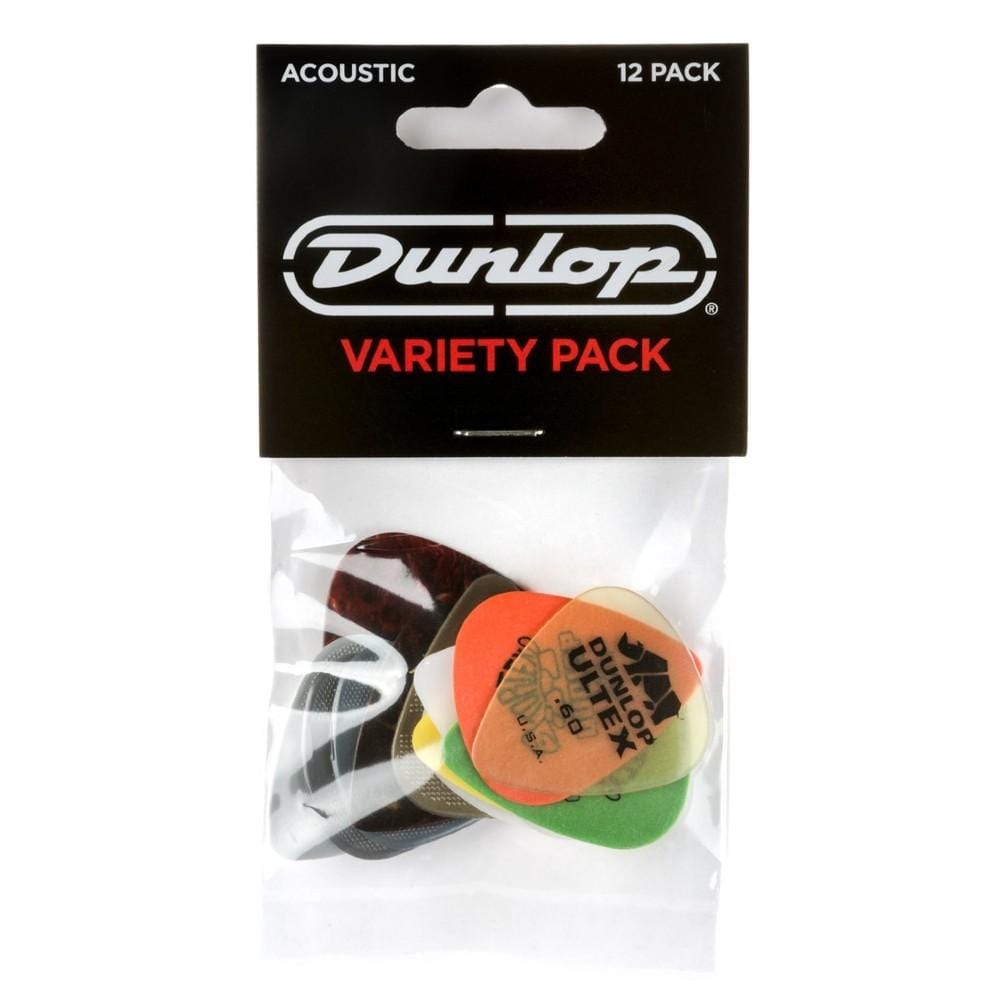 Dunlop Picks Dunlop PVP112 Acoustic Guitar Picks Variety Pack - Pack of 12
