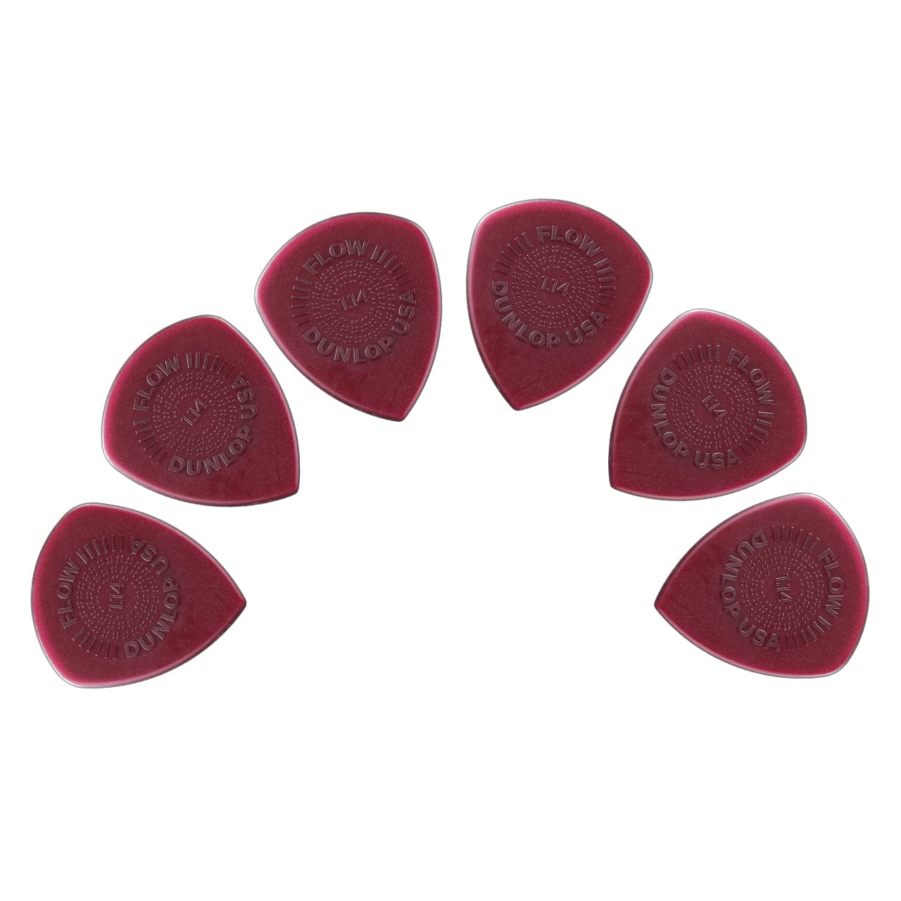 dunlop picks pack of 6 dunlop 549114 flow standard pick 1.14mm    #quantity_pack-of-6