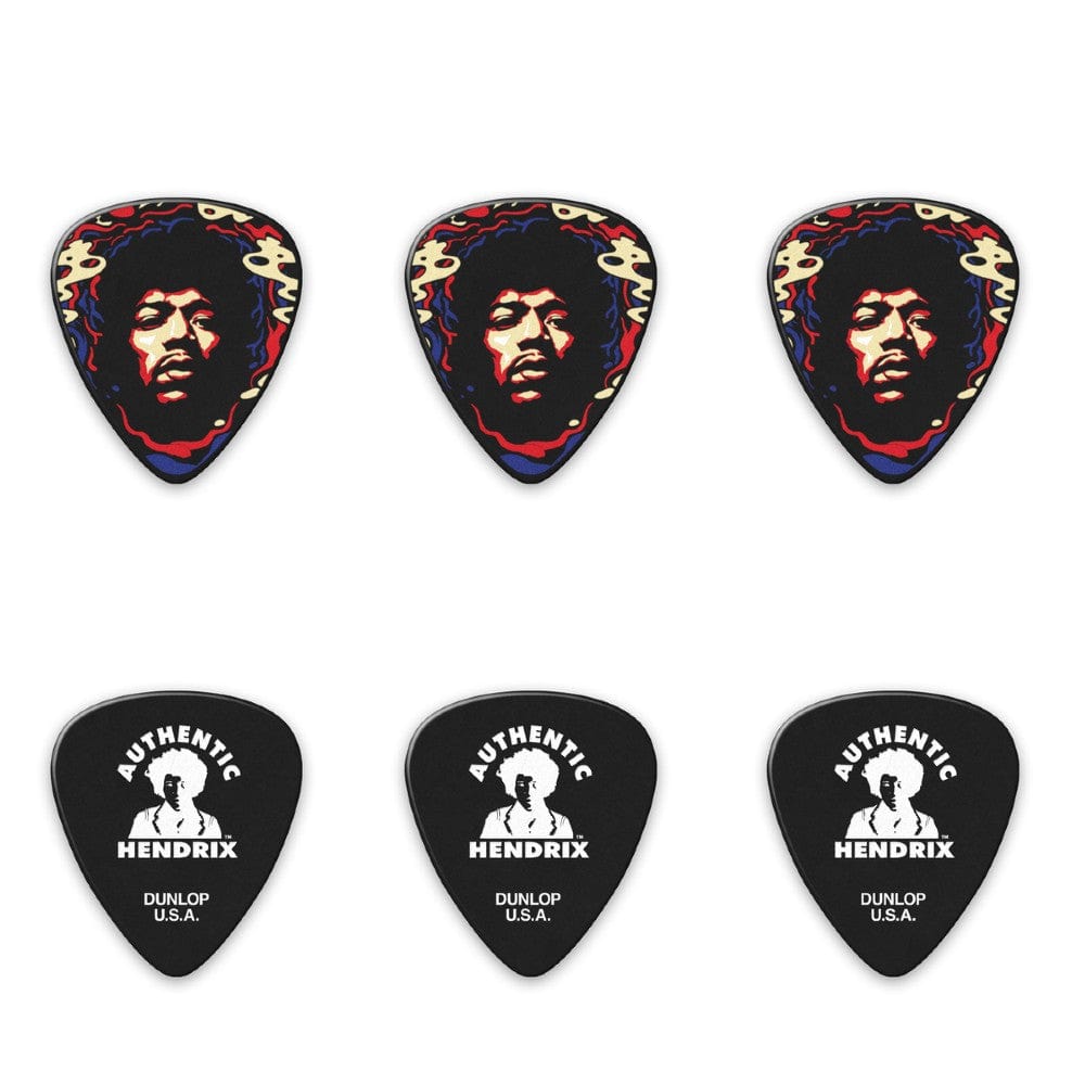 Dunlop Picks Star Haze Dunlop JHPT15H Hendrix Tin Ea Pick - Star Haze Pack of 6