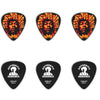 Dunlop Picks Voodoo Fire Dunlop JHPT14H Hendrix Tin Ea Pick - Voodoo Fire Pack of 6