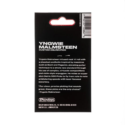 dunlop picks yellow dunlop yngwie malmsteen 1.14mm custom delrin guitar picks - 6-pack   
