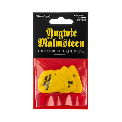 dunlop picks yellow dunlop yngwie malmsteen 1.14mm custom delrin guitar picks - 6-pack   