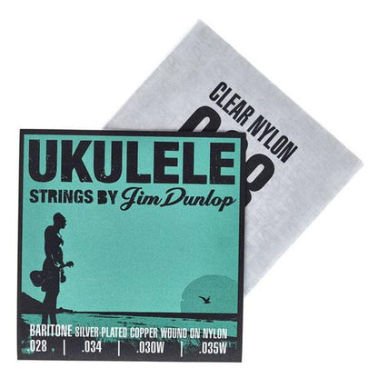 dunlop ukulele strings dunlop silver-copper wound nylon baritone ukulele strings