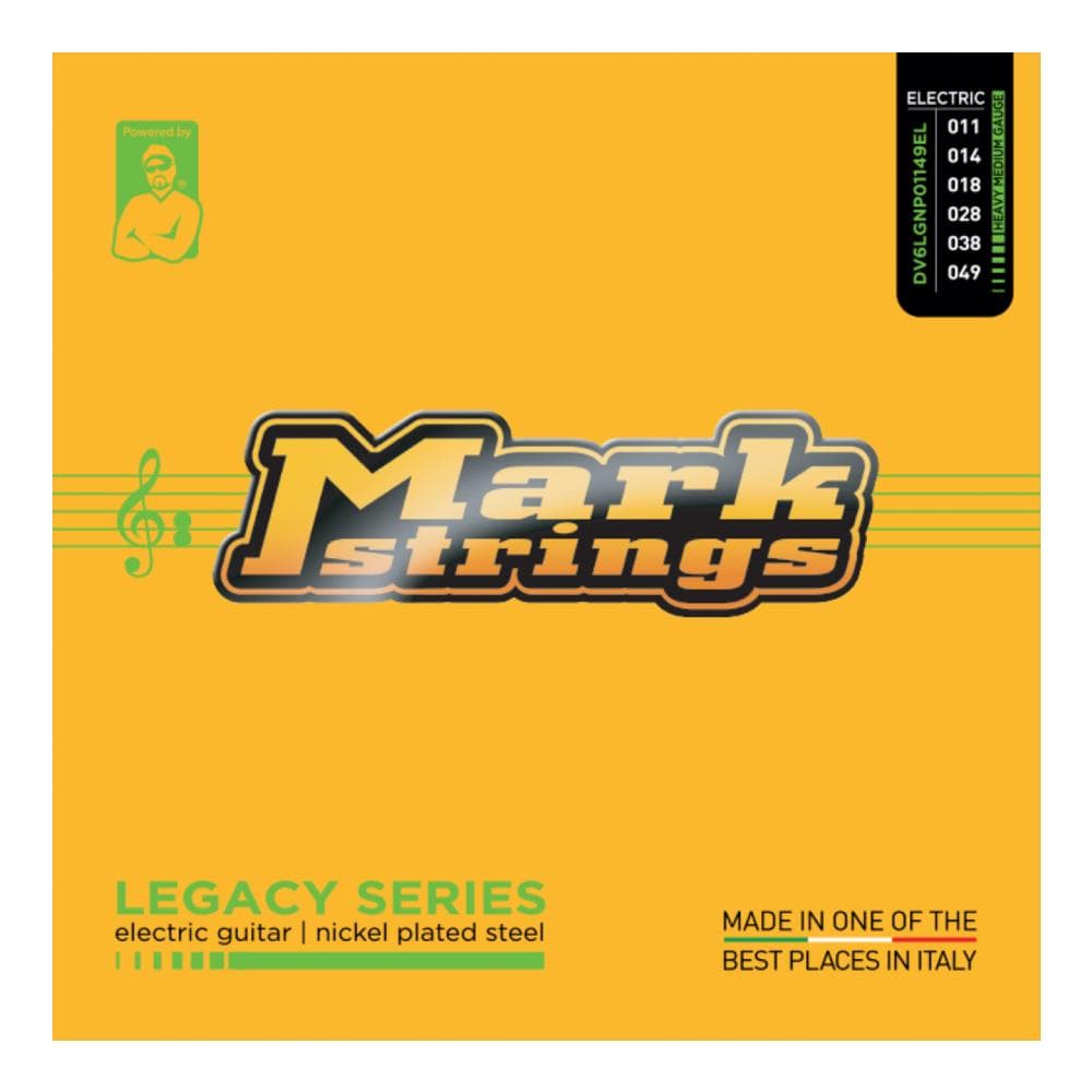 DV Mark Electric Guitar Strings .011 - .049 DV Mark Legacy Series Nickel Plated Steel Heavy Medium Gauge Electric Guitar String Set