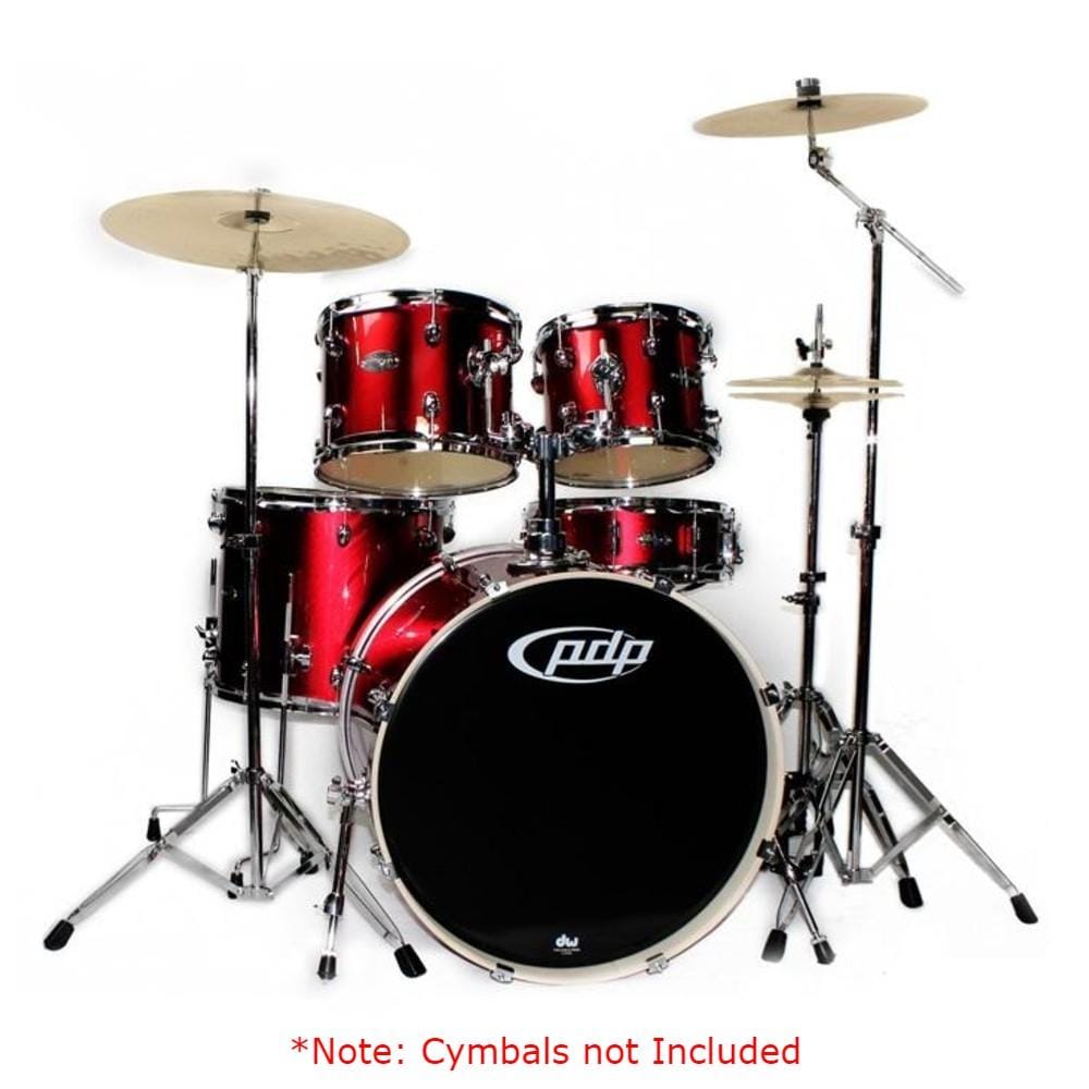 dw drum workshop acoustic drum kits candy apple dw drum workshop pdp 5-piece mainstage acoustic drum set with hardware    #color_candy-apple