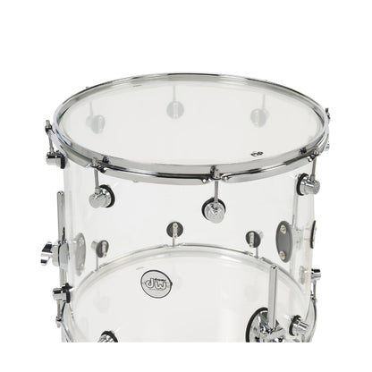 Dw Drum Workshop Acoustic Drum Kits Clear Acrylic Dw Drum Workshop Design Series Acrylic 4-Piece Shell Pack Acoustic Drum Kits 