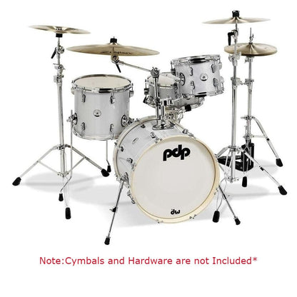dw drum workshop acoustic drum kits dw drum workshop pdny1804ds pdp new yorker 4-piece shell pack - diamond