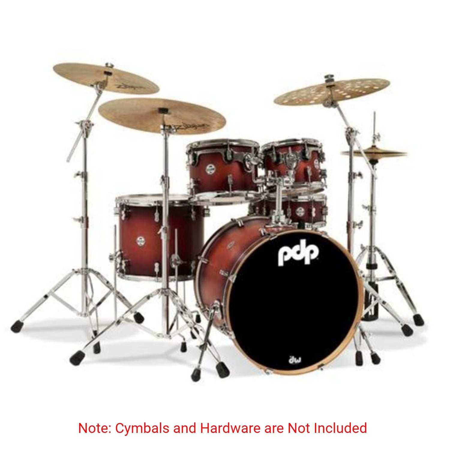 Dw Drum Workshop Acoustic Drum Kits Dw Drum Workshop PDP 5-Piece Concept Maple Acoustic Drum Set