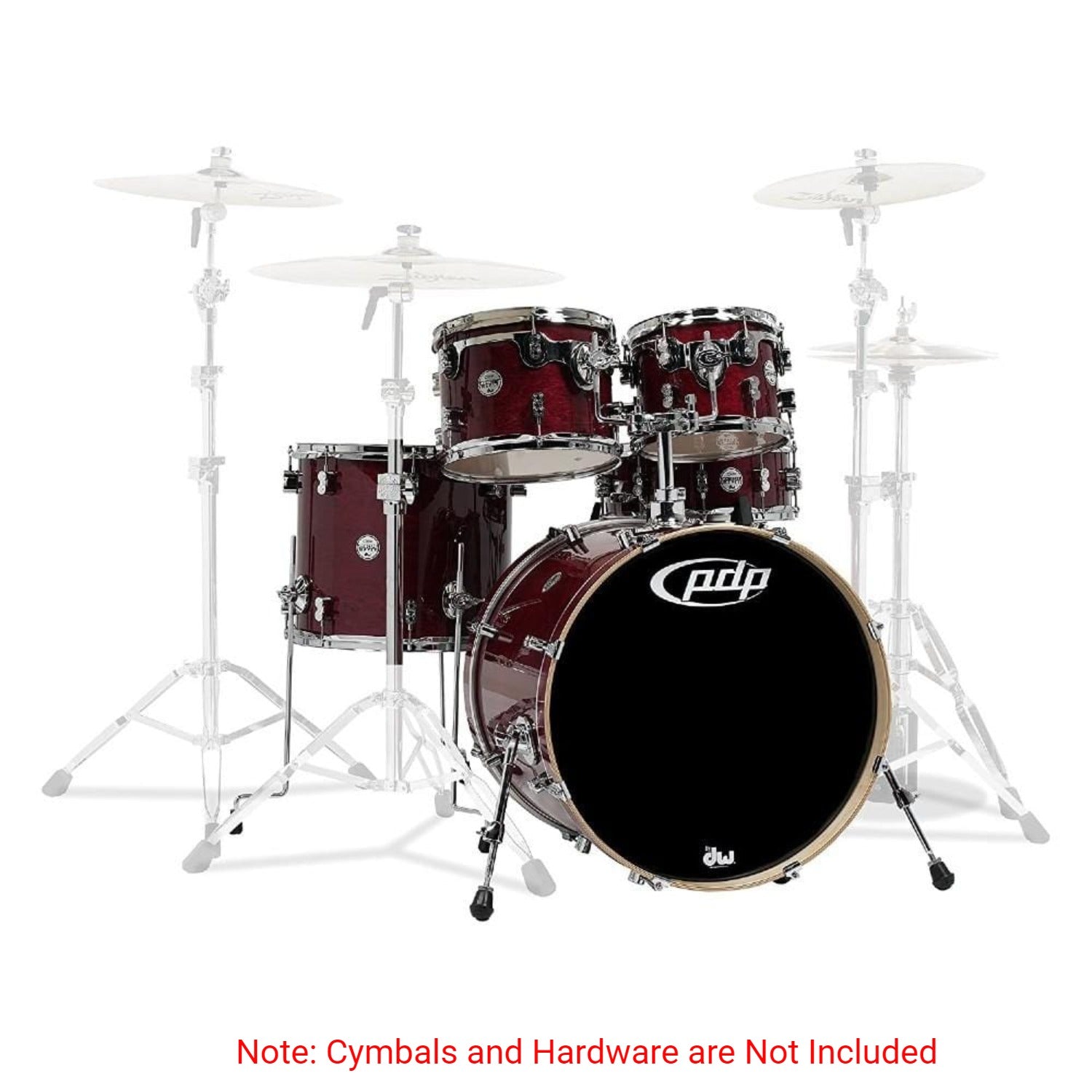 Dw Drum Workshop Acoustic Drum Kits Dw Drum Workshop PDP 5-Piece Concept Maple Acoustic Drum Set