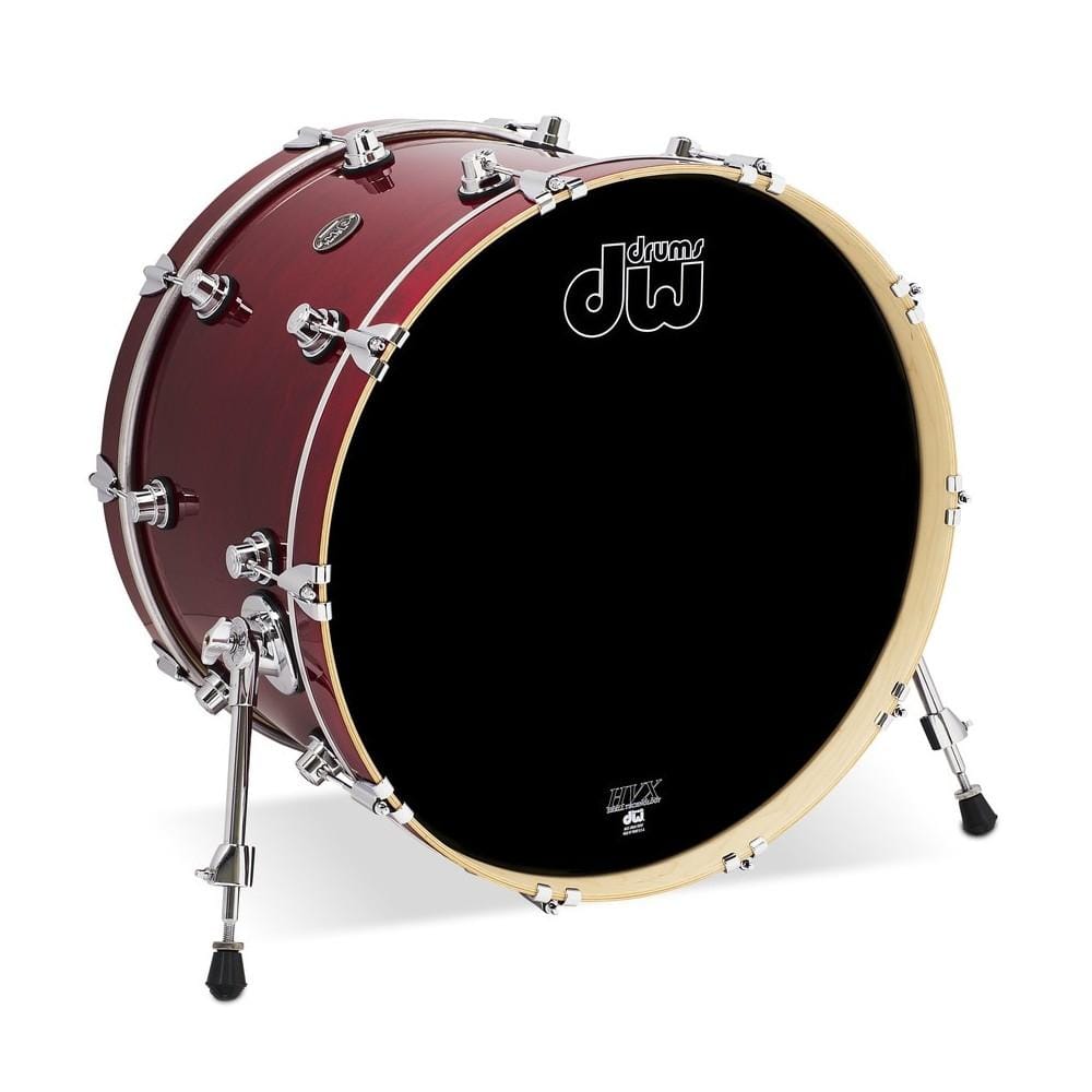 dw drum workshop bass drums dw drum workshop drpl1422kkcs 14x22 inch performance series bass drum- cherry stain