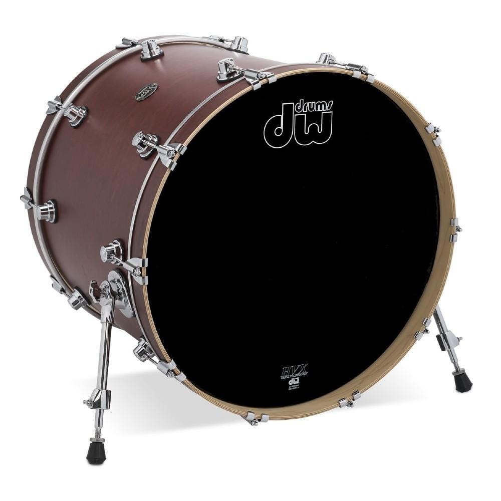 dw drum workshop bass drums dw drum workshop drps1822kktb 18x22 inch performance series bass drum- tobacco stain