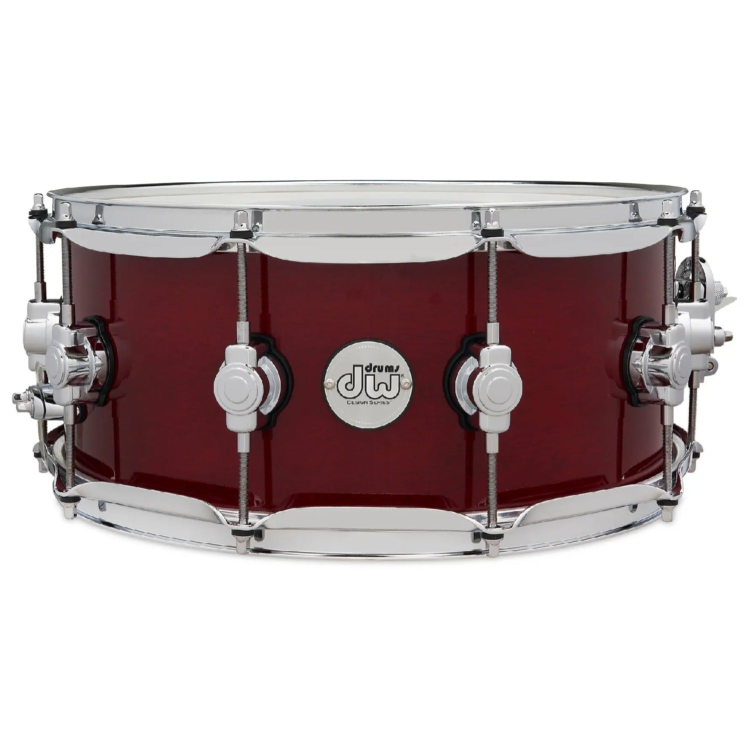 Dw Drum Workshop Snare Drums Cherry Stain Gloss Lacquer Dw Drum Workshop DDLG 0614 6x14 Design Series Maple Snare Drum 
