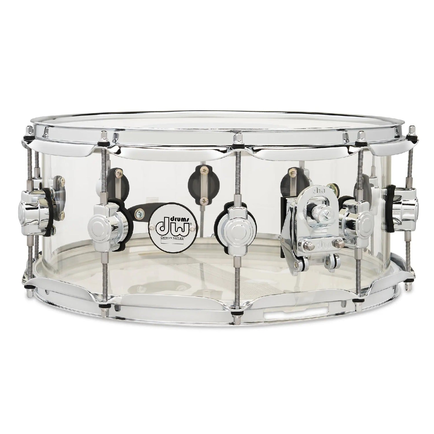 DW Drum Workshop Snare Drums DW Drum Workshop DDAC0614SSCL 6x14"Design Series Acrylic Snare Drum